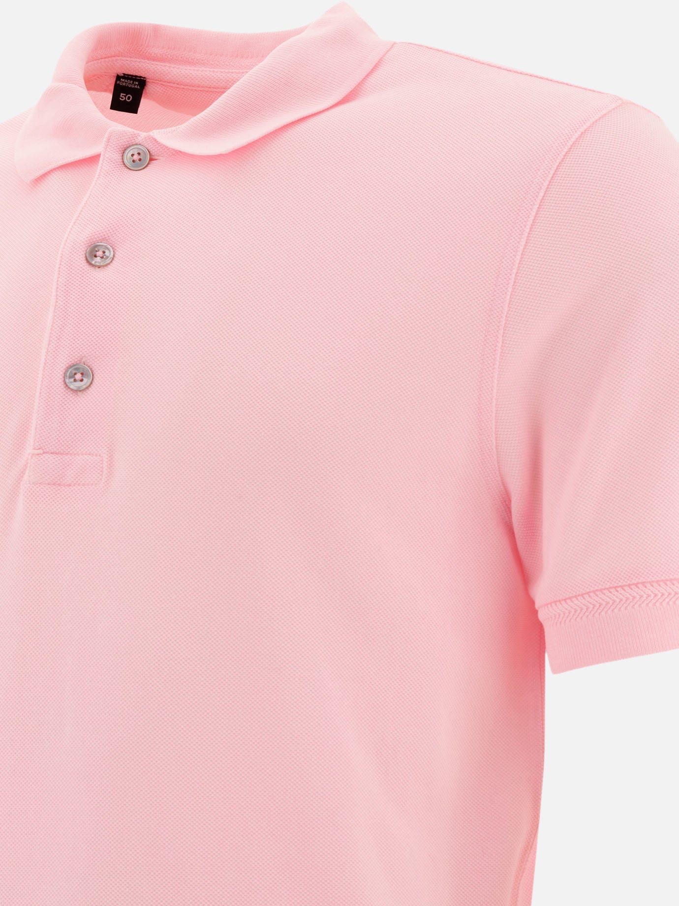 Polo shirts with buttons Solid colour  Pink - Tom Ford Men | PDP | VIETTI Online Store | thumbnail_4