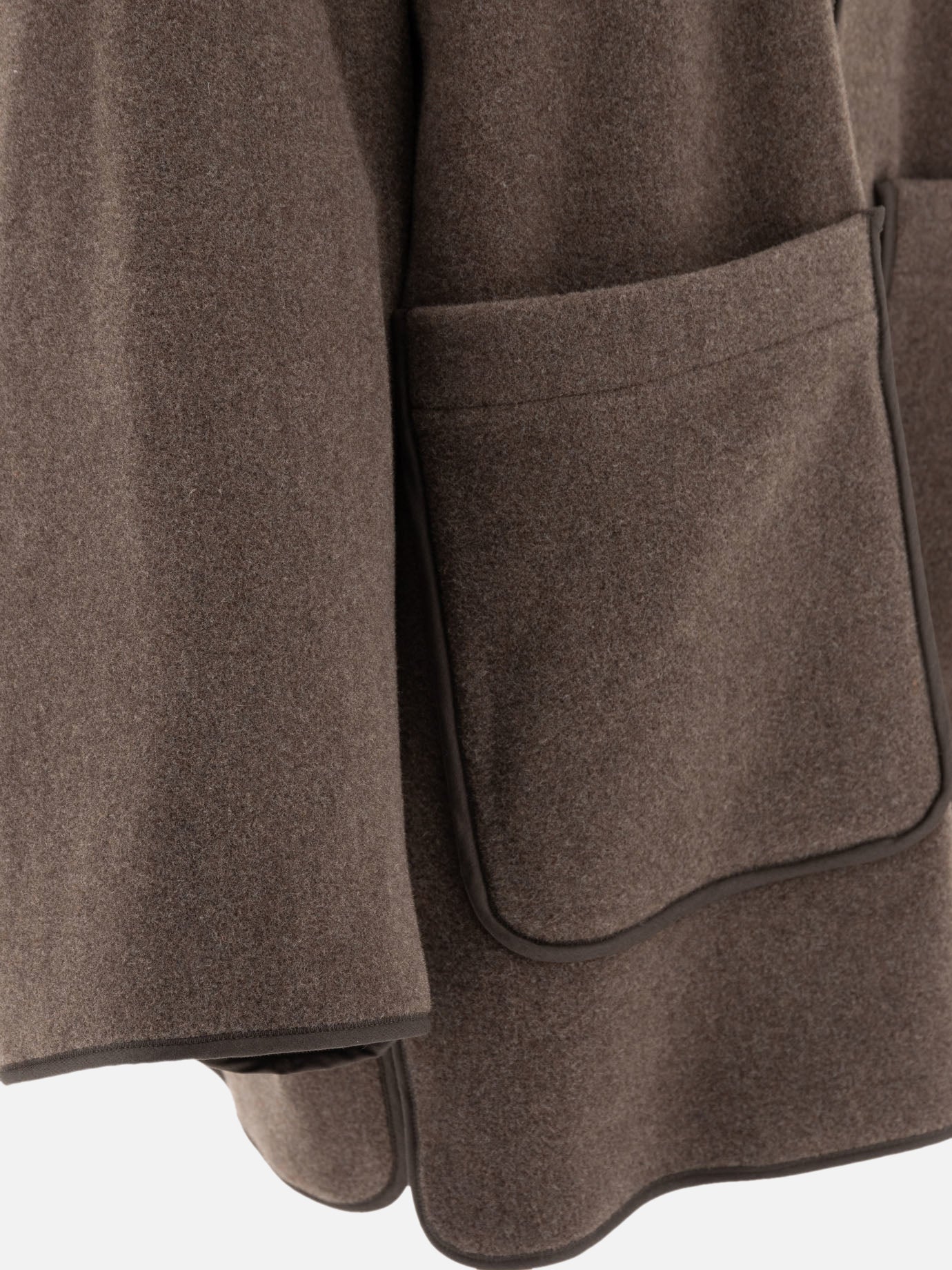 Toteme Felted wool jacket 13853162_36 Brown thumbnail_4