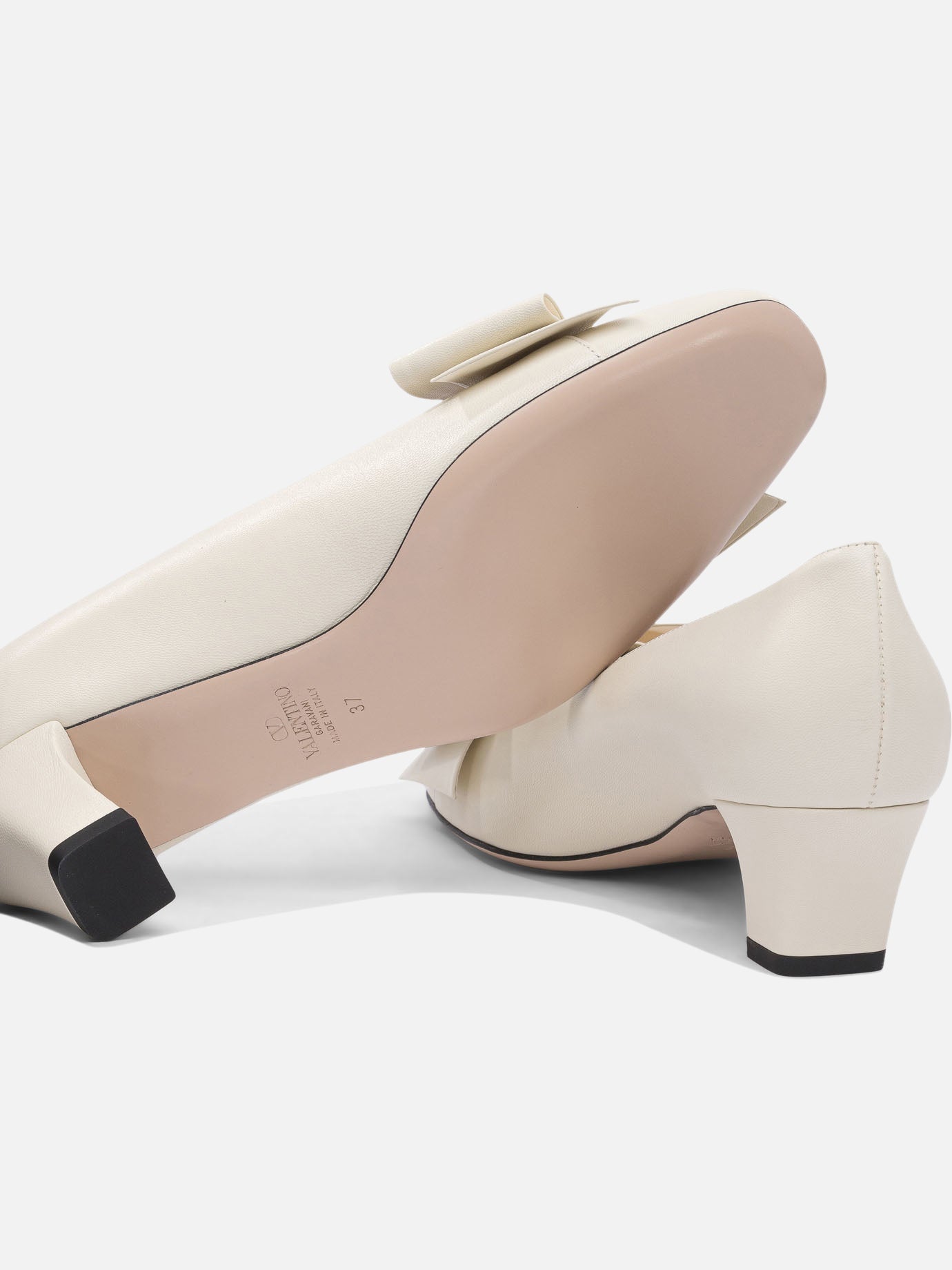 Décolleté 100% leather - 100% leather  Bianco - Valentino Garavani Donna | PDP | VIETTI Online Store | thumbnail_5