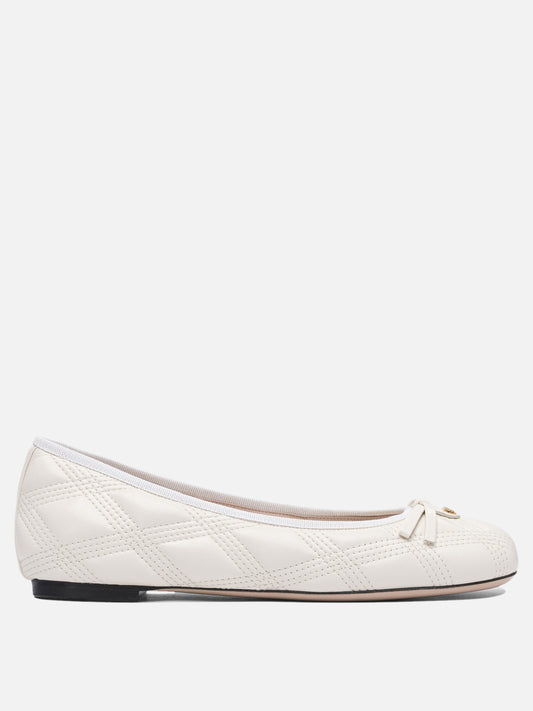 Classic ballet flats 100% leather - 100% leather  White - Valentino Garavani Women | PLP | VIETTI Online Store 
