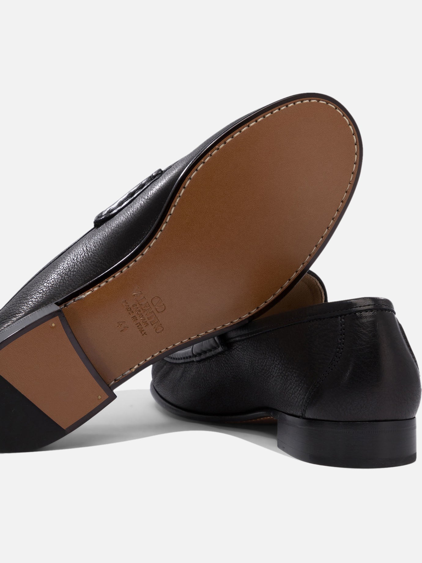 Mocassini 100% leather - 100% leather  Nero - Valentino Garavani Uomo | PDP | VIETTI Online Store | thumbnail_5