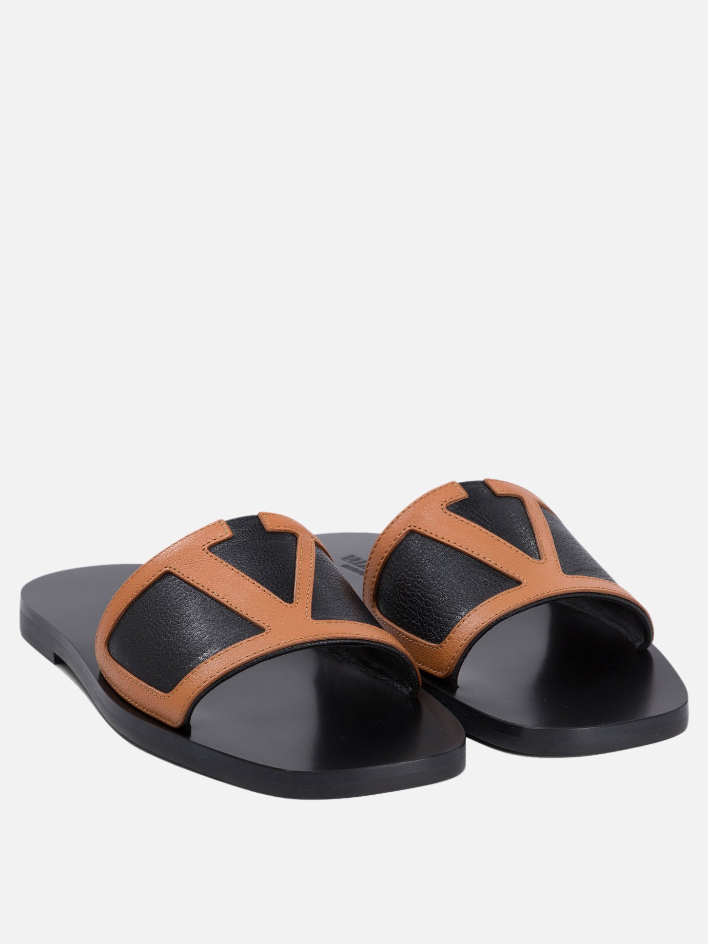 Sandali bassi 100% leather - 100% leather  Nero - Valentino Garavani Donna | PDP | VIETTI Online Store | Zoom-Modal_2
