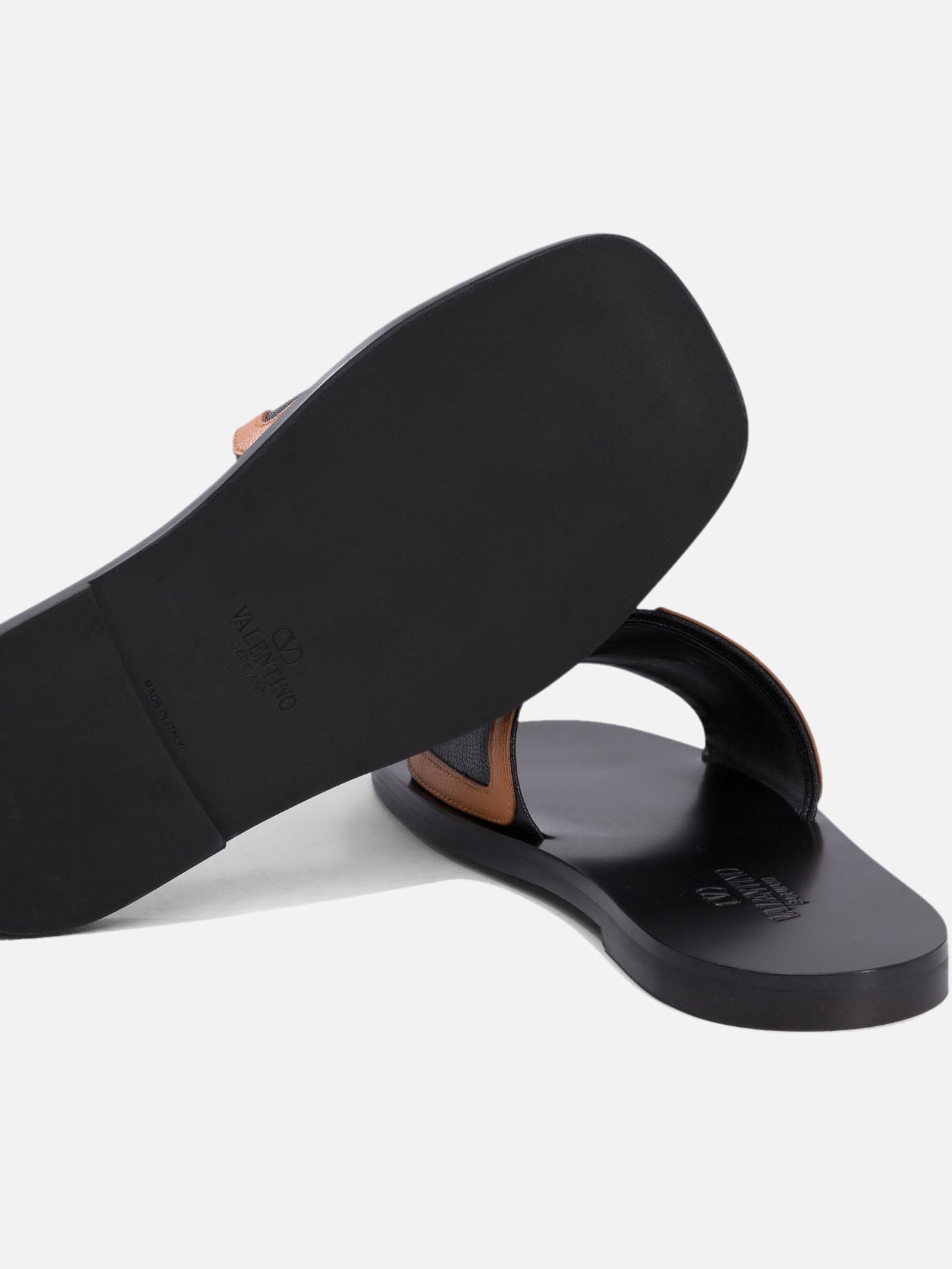 Sandali bassi 100% leather - 100% leather  Nero - Valentino Garavani Donna | PDP | VIETTI Online Store | thumbnail_5
