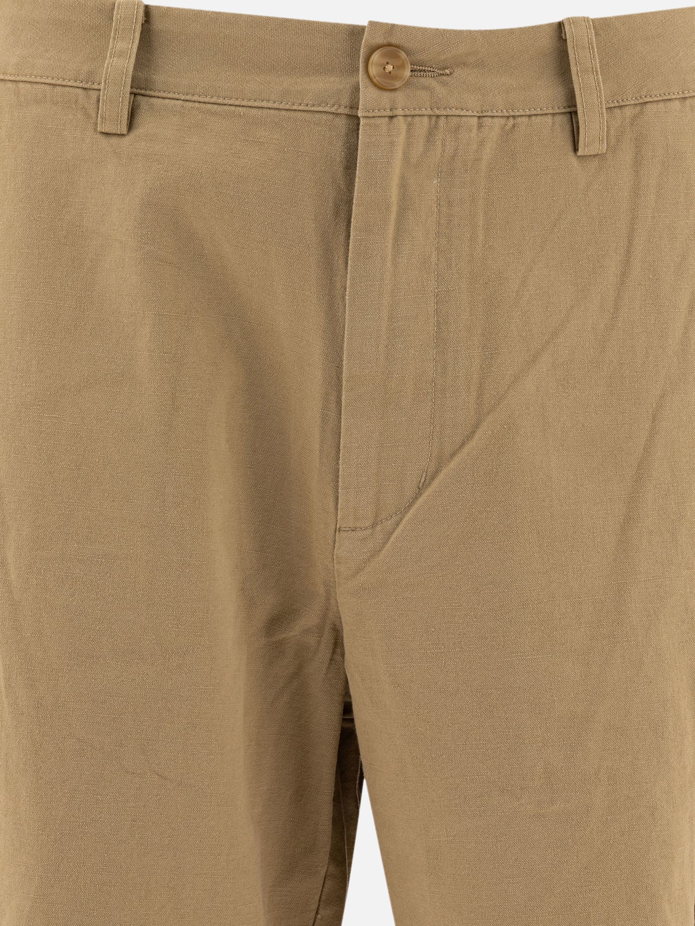 Vince Short cargo in cotone e lino 17584873_31 Beige thumbnail_3