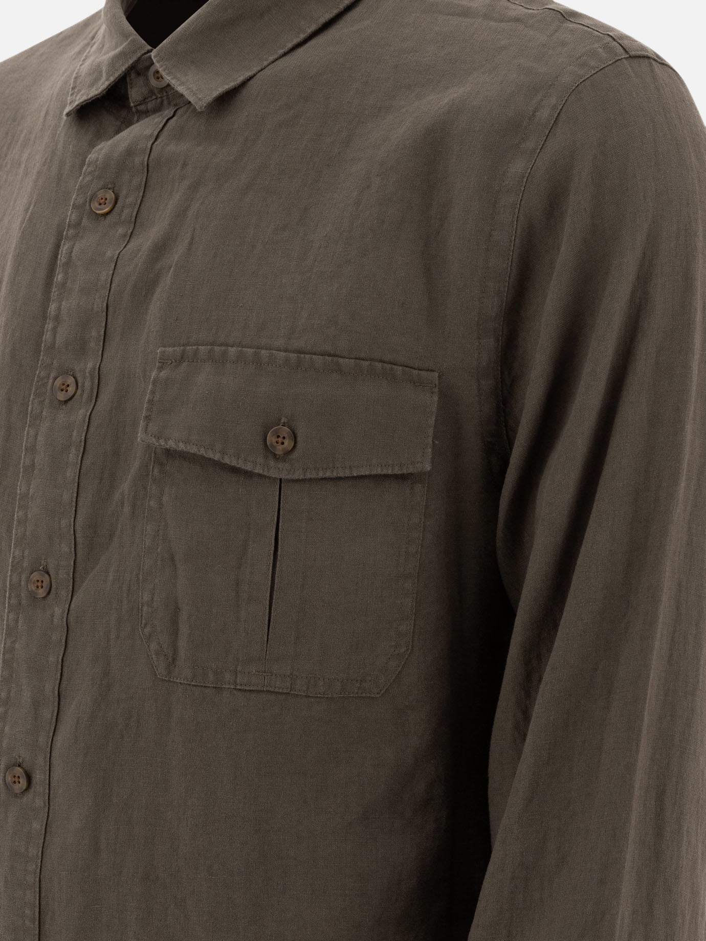 Vince Linen &quot;Utility&quot; Shirt 17502987_M Green thumbnail_4