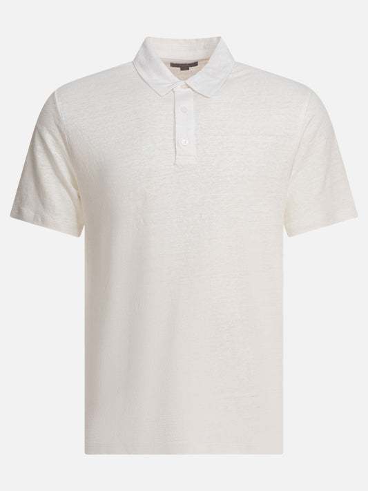 Vince Linen polo shirt 18804855_M White 1