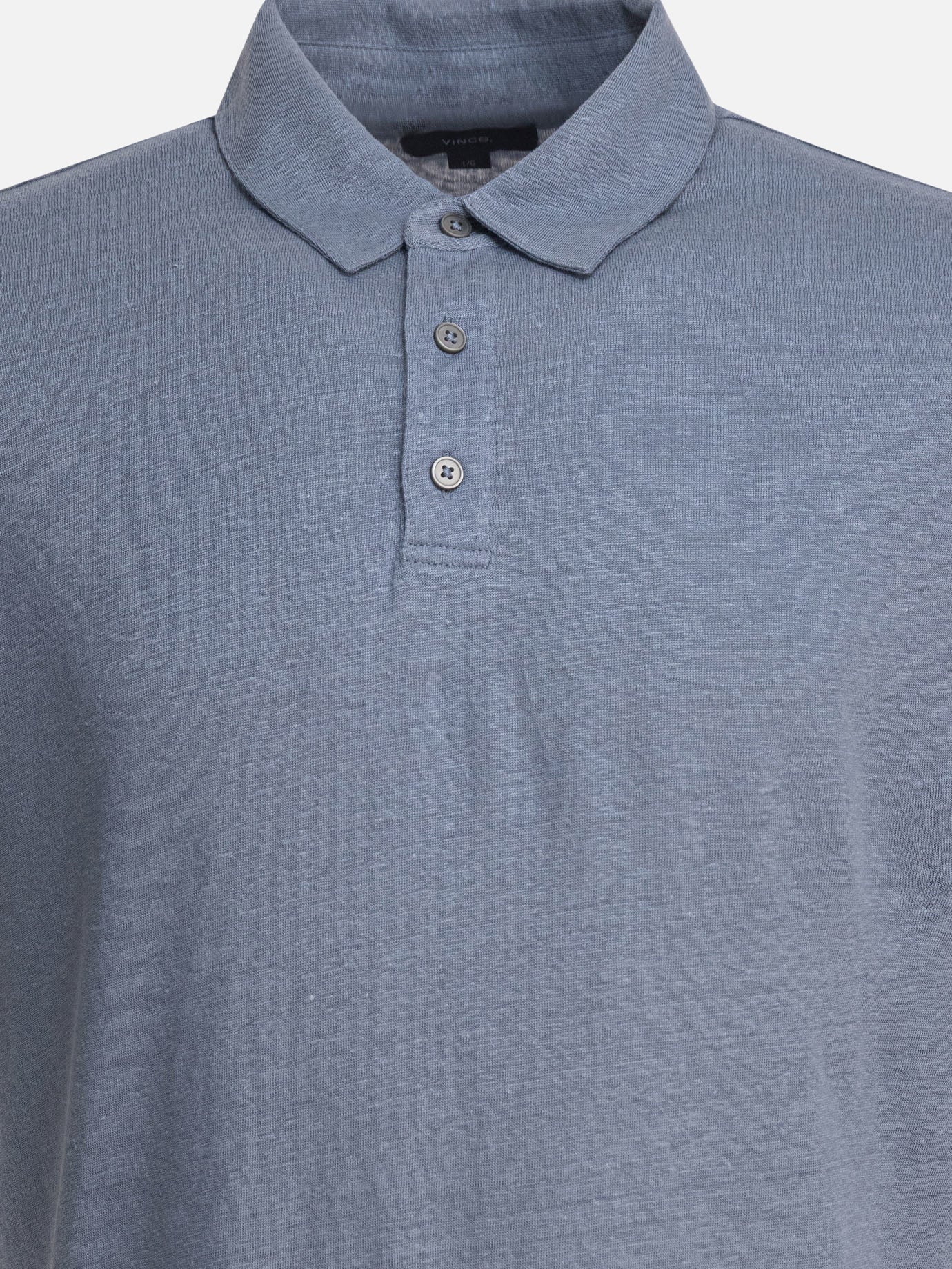 Vince Polo in lino 11966651_S Light blue thumbnail_3