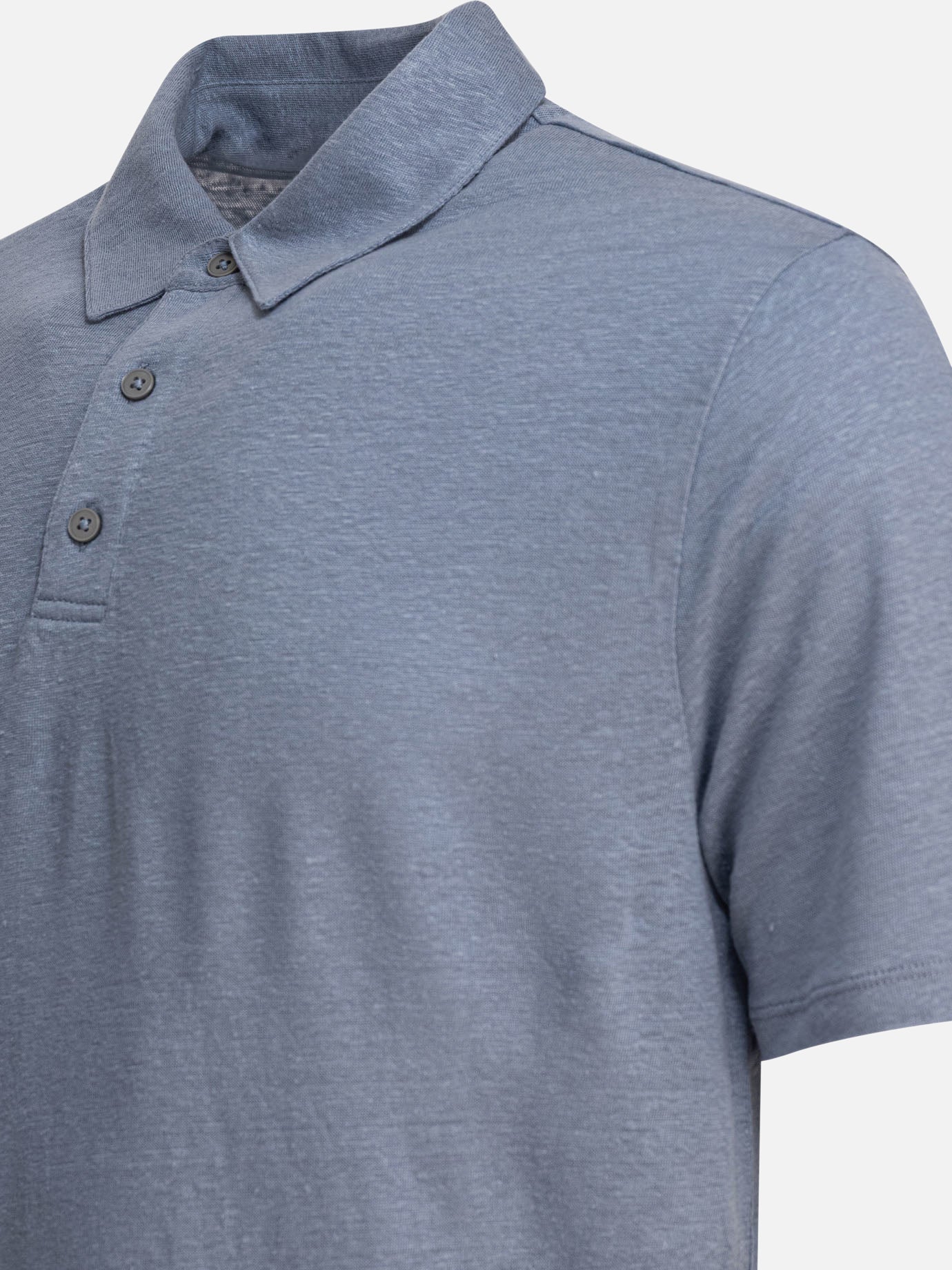 Vince Polo in lino 11966651_S Light blue thumbnail_4