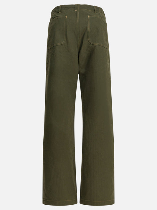 Leisure trousers Solid colour  Green - Buzz Rickson's Men | PLP | VIETTI Online Store | 2
