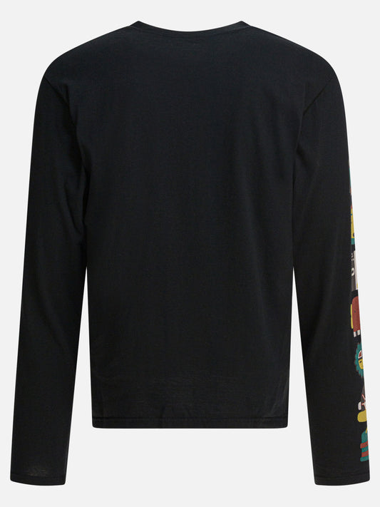 T-shirt girocollo Print  Nero - KAPITAL Uomo | VIETTI Online Store | 2
