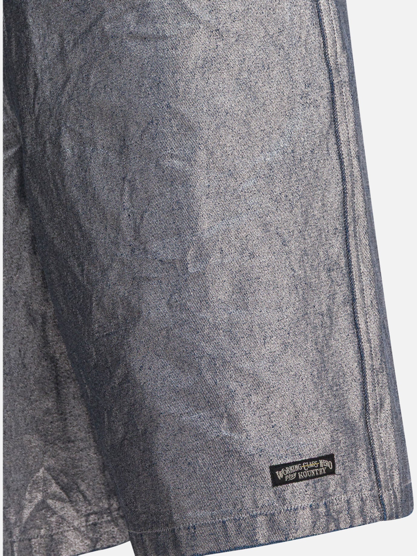 Drawstring shorts Solid colour  Silver - KAPITAL Men | PDP | VIETTI Online Store | Zoom-Modal_4
