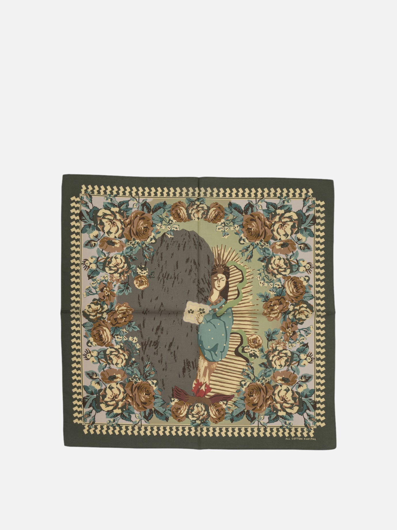 Foulard 100% cotton  Verde - KAPITAL Uomo | PDP | VIETTI Online Store | Zoom-Modal
