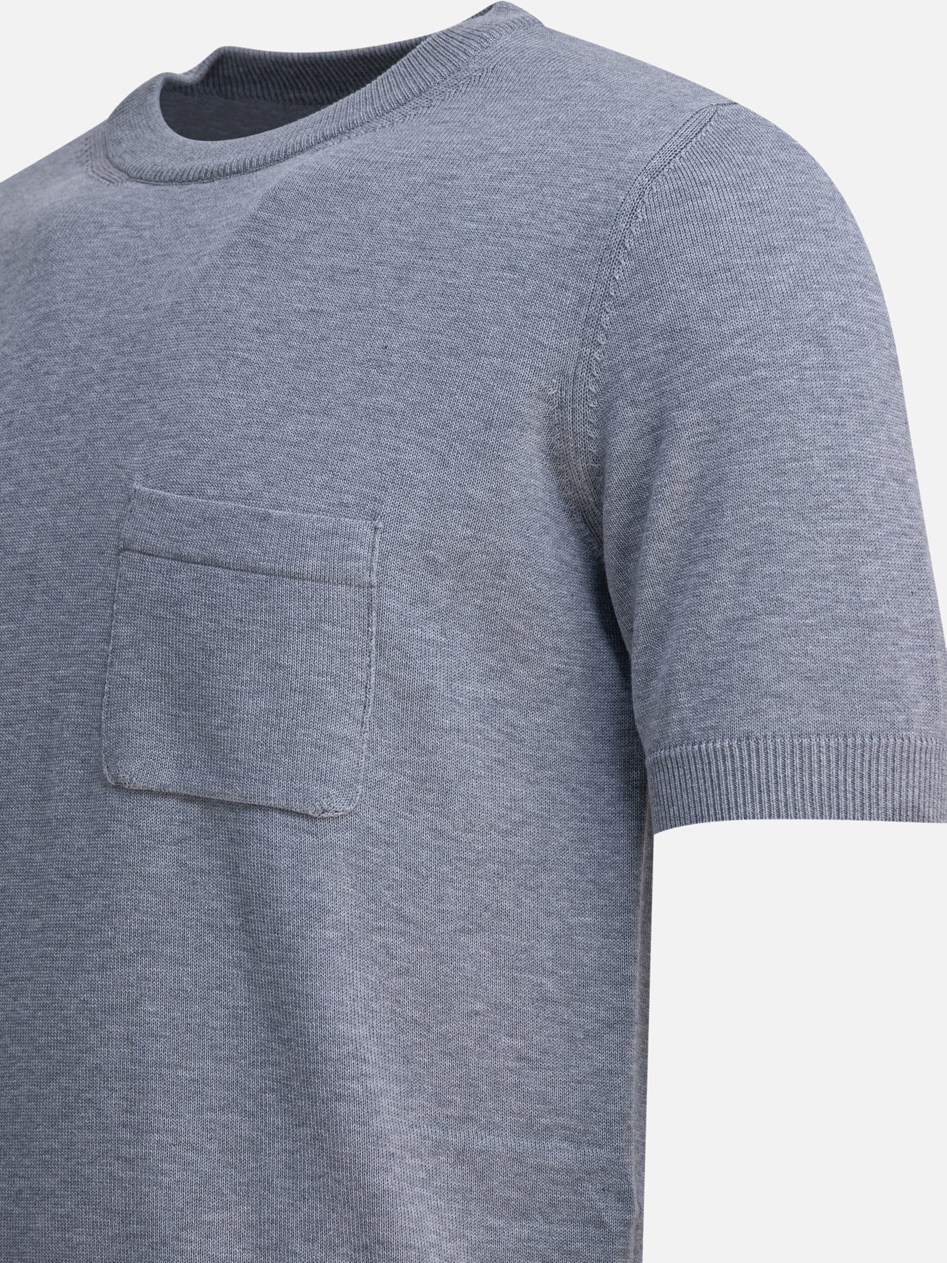 Crewneck t-shirts Solid colour  Grey - Rakkì Men | PDP | VIETTI Online Store | Zoom-Modal_4
