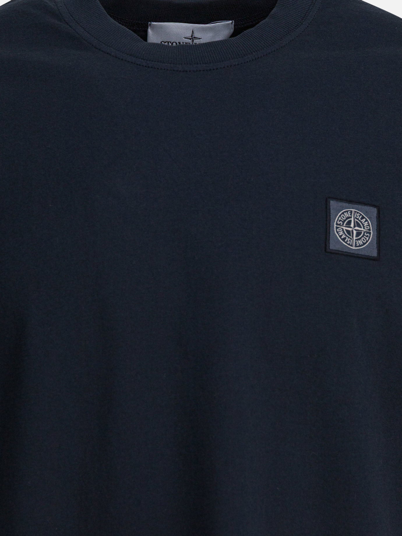 Crewneck t-shirts Logo  Blue - Stone Island Men | PDP | VIETTI Online Store | thumbnail_3
