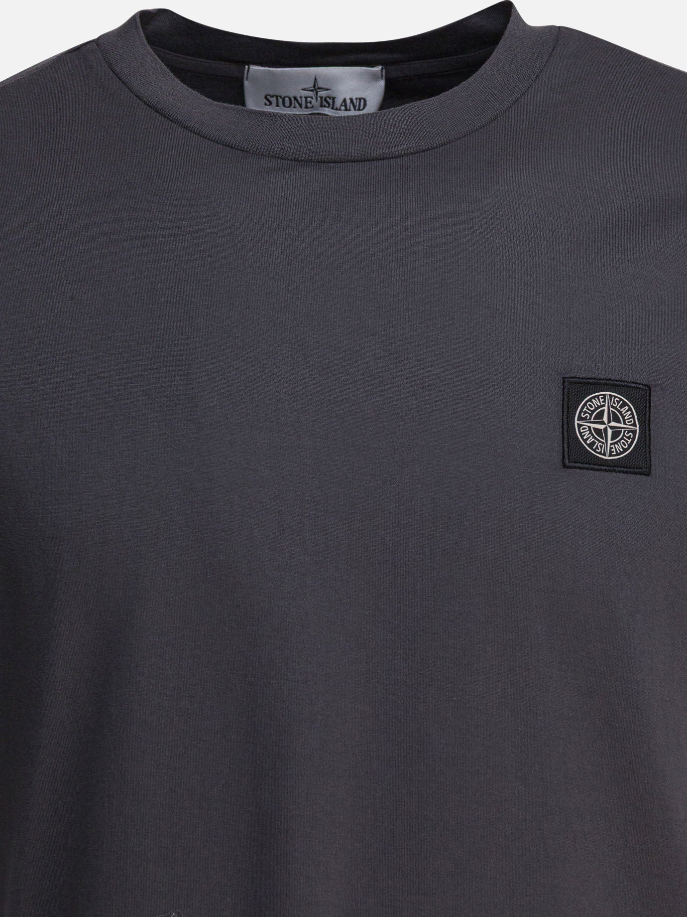 T-shirt girocollo Logo  Grigio - Stone Island Uomo | PDP | VIETTI Online Store | Zoom-Modal_3
