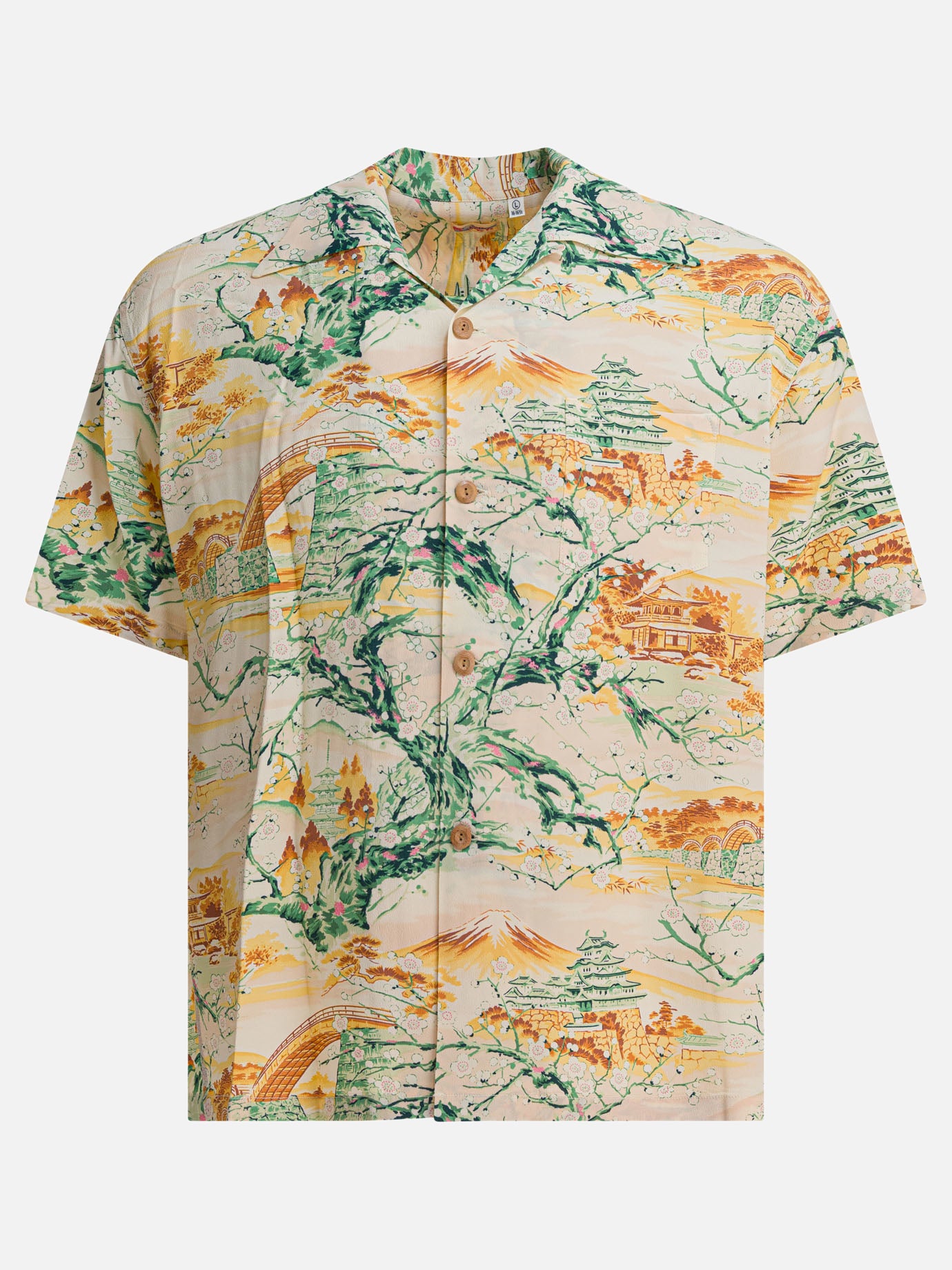 Sun Surf Camicia &quot;Scenery of Japan&quot; 29979962_M Yellow thumbnail_1