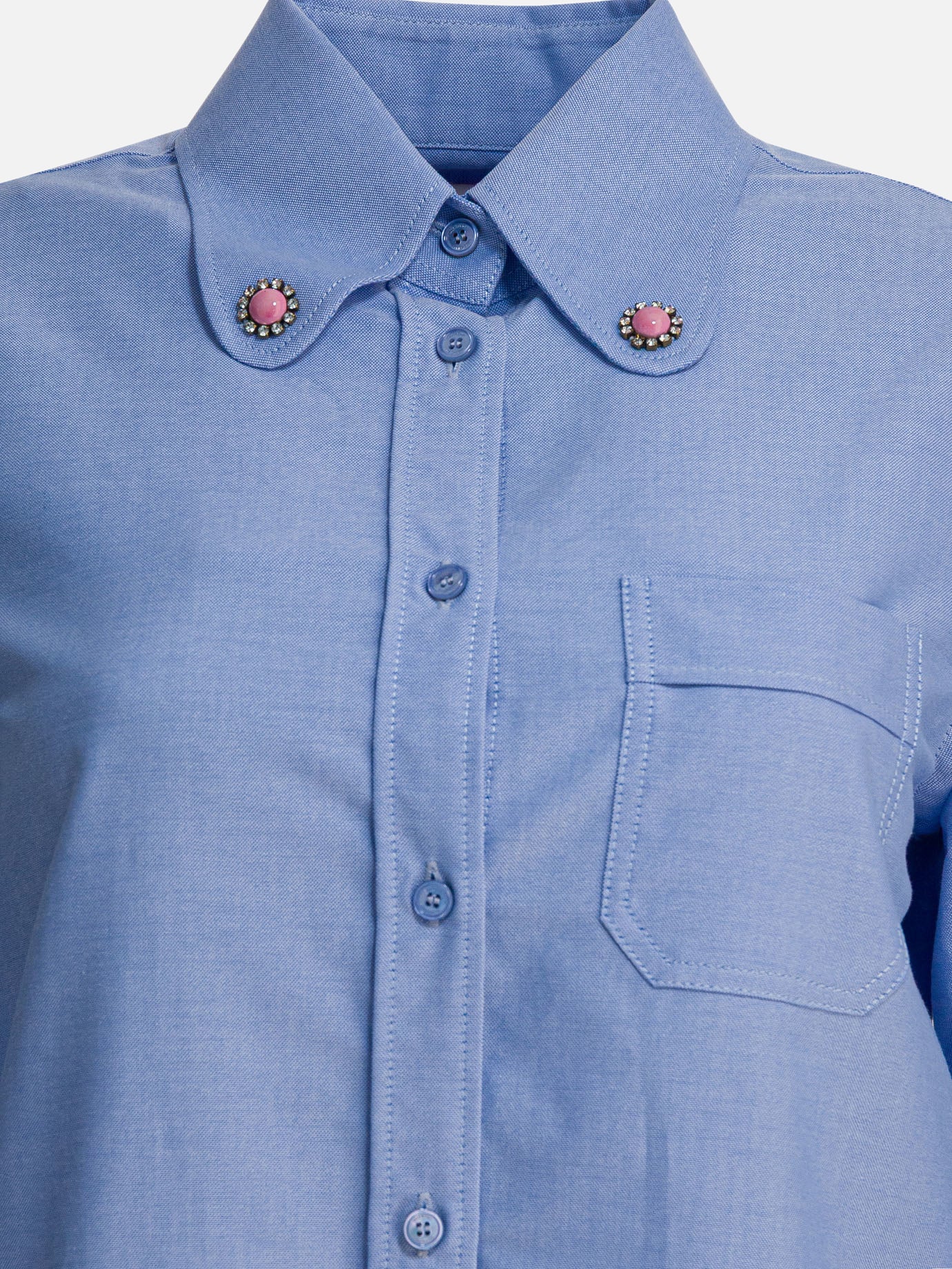 Camicie casual Solid colour  Azzurro - Valentino Donna | PDP | VIETTI Online Store | thumbnail_3
