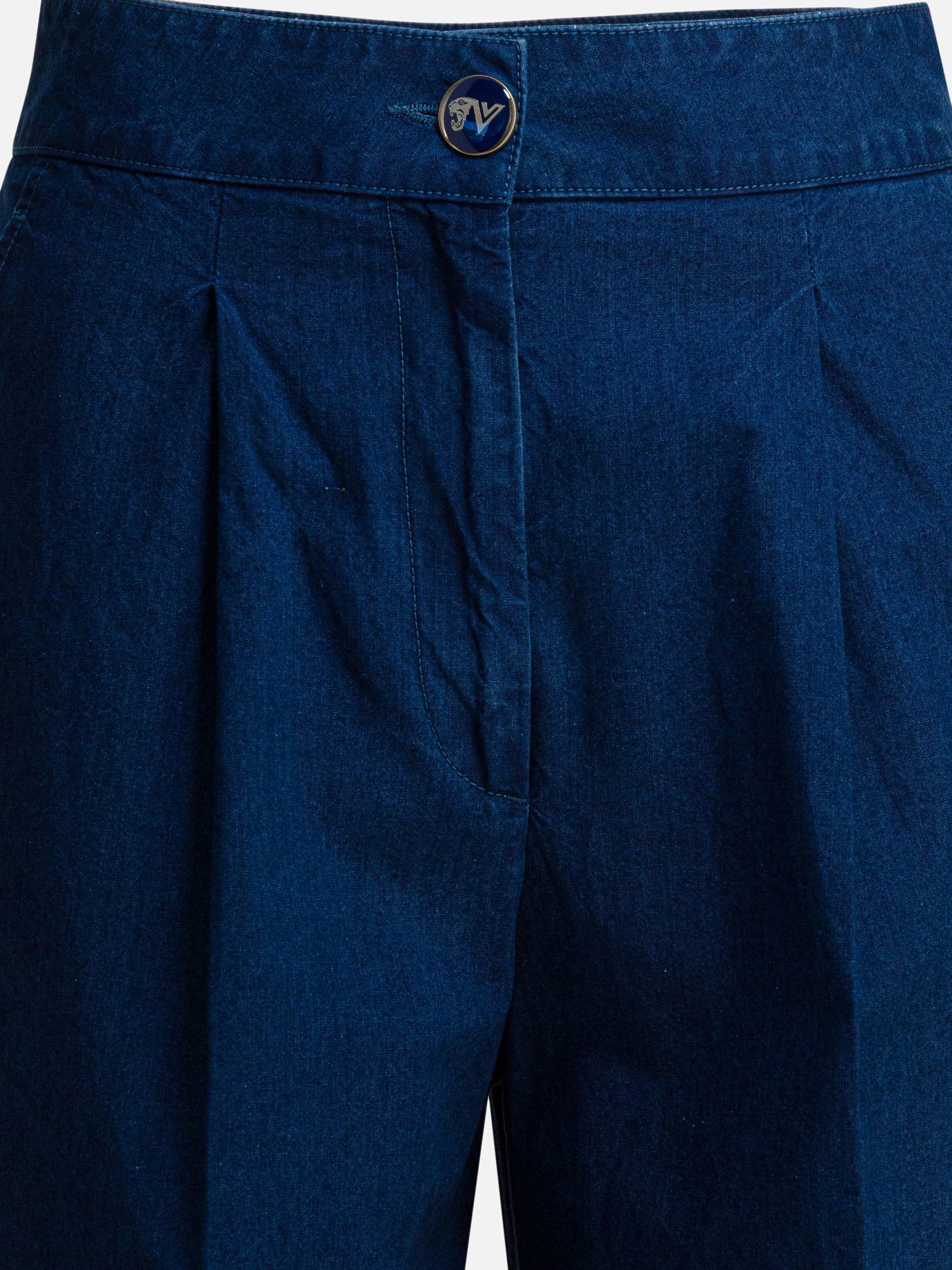 Wide-leg jeans Denim  Blue - Valentino Women | PDP | VIETTI Online Store | Zoom-Modal_3
