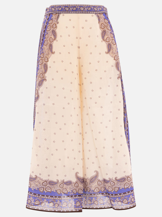 Pantaloni casual Paisley  Beige - Zimmermann Donna | PDP | VIETTI Online Store 
