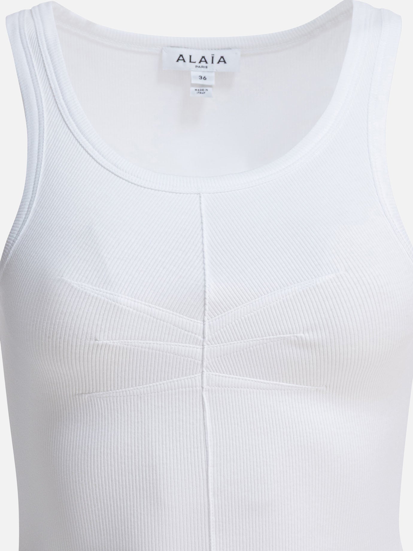 Canotte Solid colour  Bianco - Alaïa Donna | PDP | VIETTI Online Store | Zoom-Modal_3

