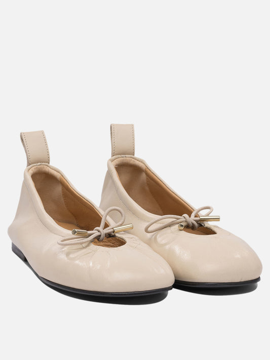 Ballerine classiche 100% leather  Bianco - Alohas Donna | PDP | VIETTI Online Store | 2
