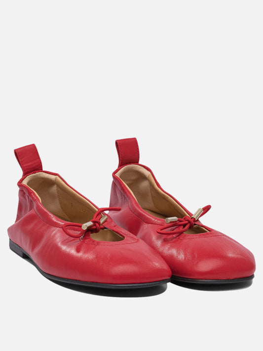 Ballerine classiche 100% leather  Rosso - Alohas Donna | PDP | VIETTI Online Store | 2
