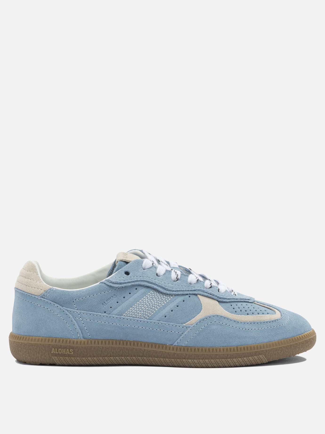 Low top sneakers 100% cow suede - 100% rubber  Light blue - Alohas Women | PDP | VIETTI Online Store | thumbnail