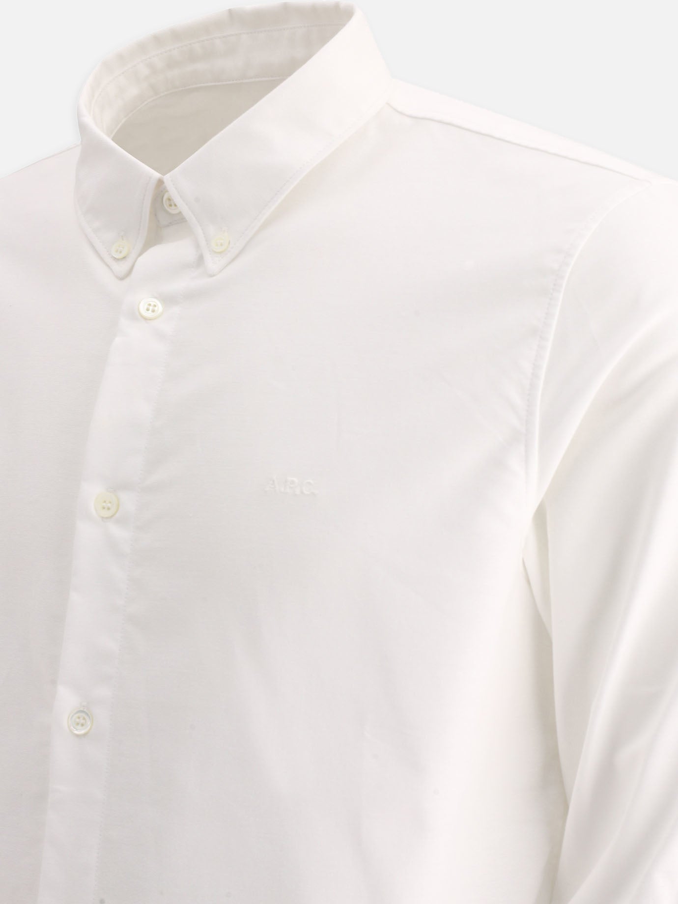 Camicie formali Logo  Bianco - A.P.C. Uomo | PDP | VIETTI Online Store | Zoom-Modal_4
