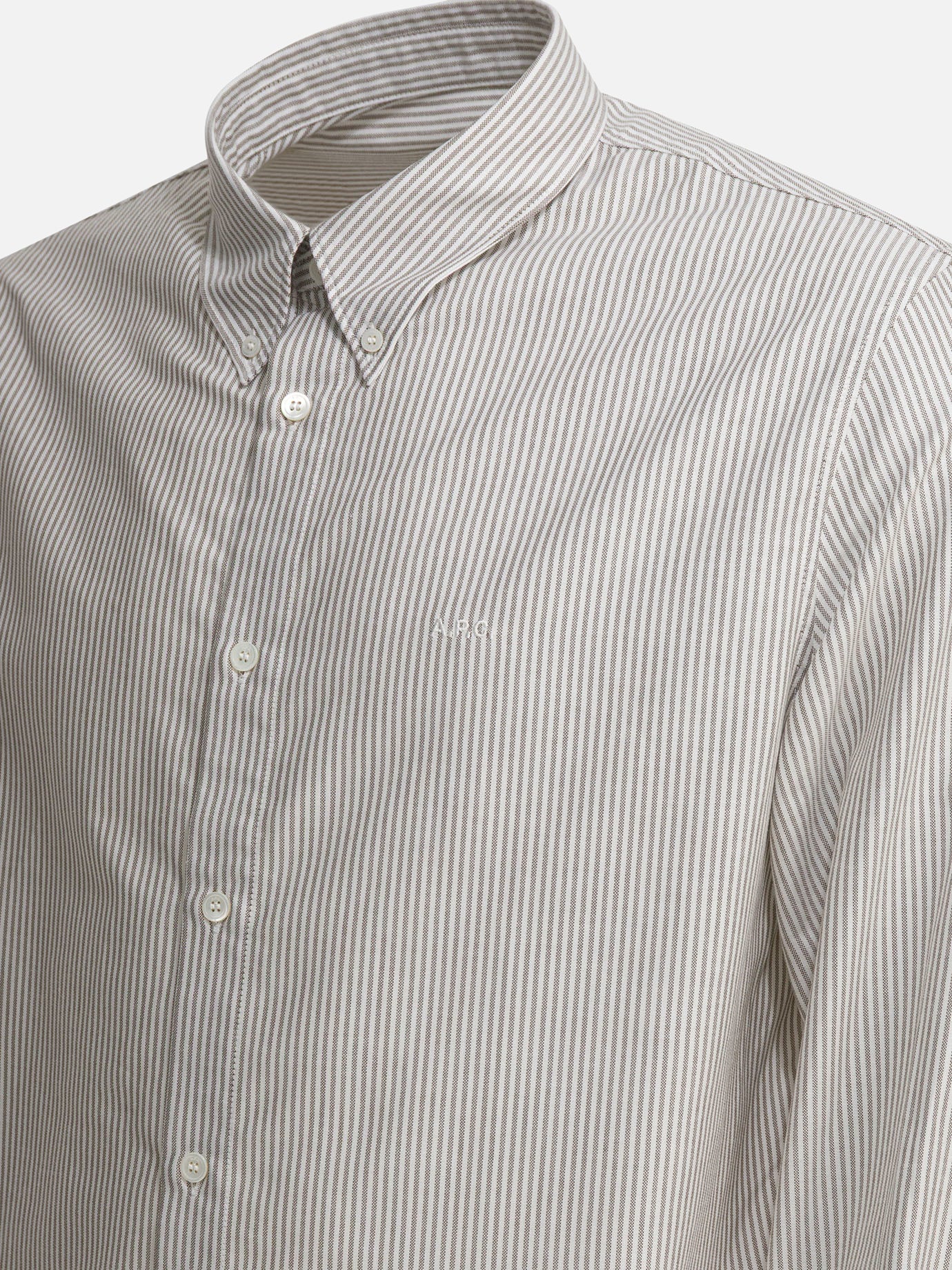 Casual shirts Striped  Green - A.P.C. Men | PDP | VIETTI Online Store | thumbnail_4