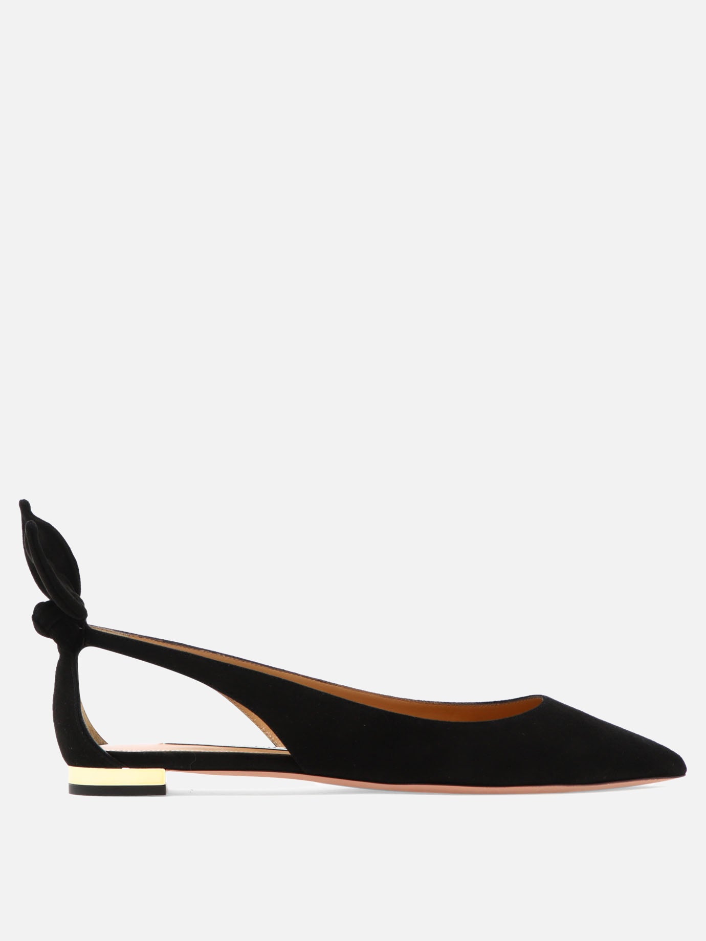 Classic ballet flats 100% kid leather - 100% calf leather  Black - Aquazzura Women | PDP | VIETTI Online Store | Zoom-Modal
