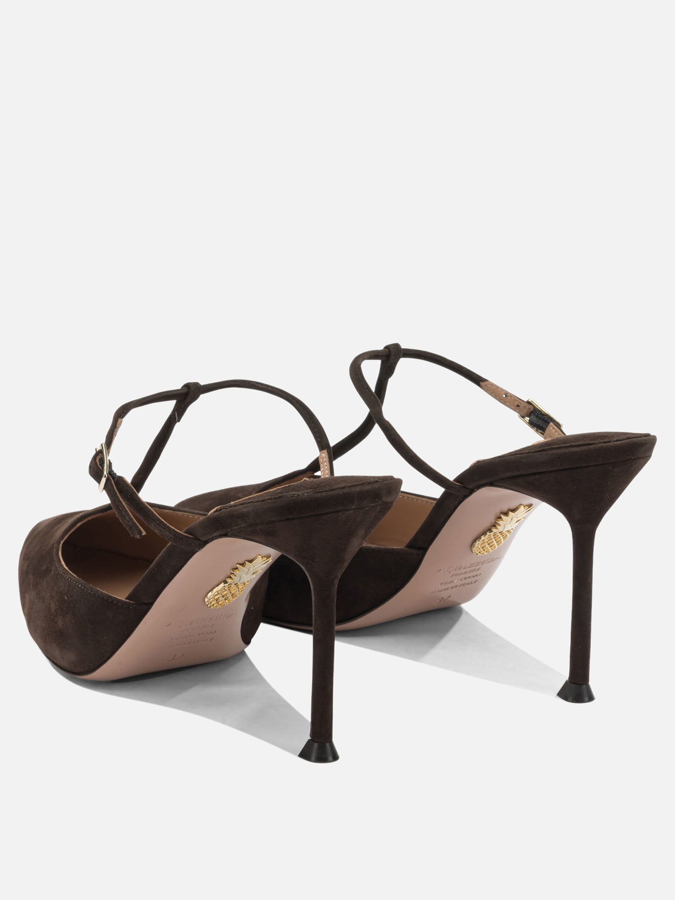 Mules 100% kid leather - 100% calf leather  Brown - Aquazzura Women | PDP | VIETTI Online Store | thumbnail_4