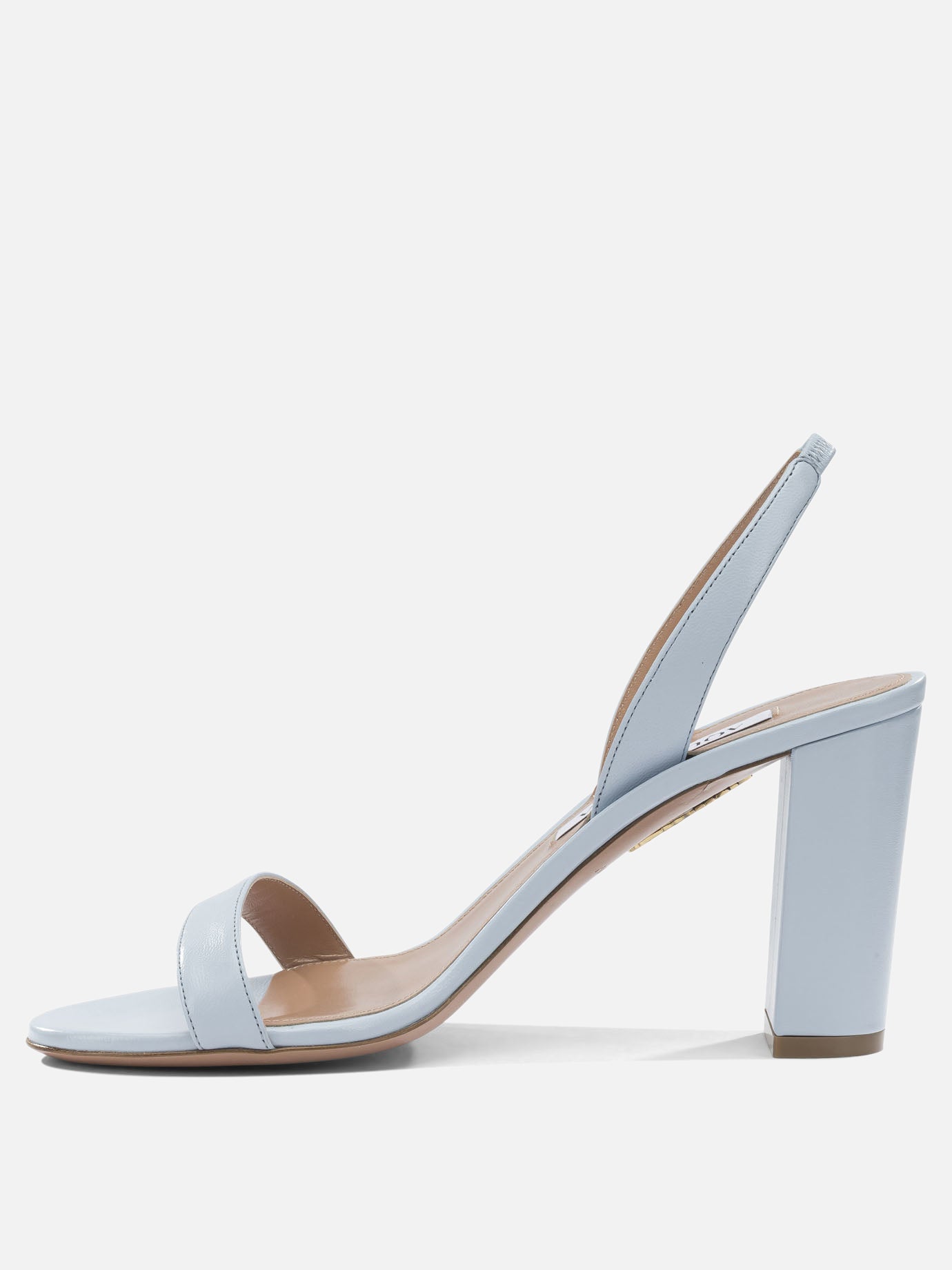 Heeled sandals 100% leather - 100% leather  Light blue - Aquazzura Women | PDP | VIETTI Online Store | Zoom-Modal_3
