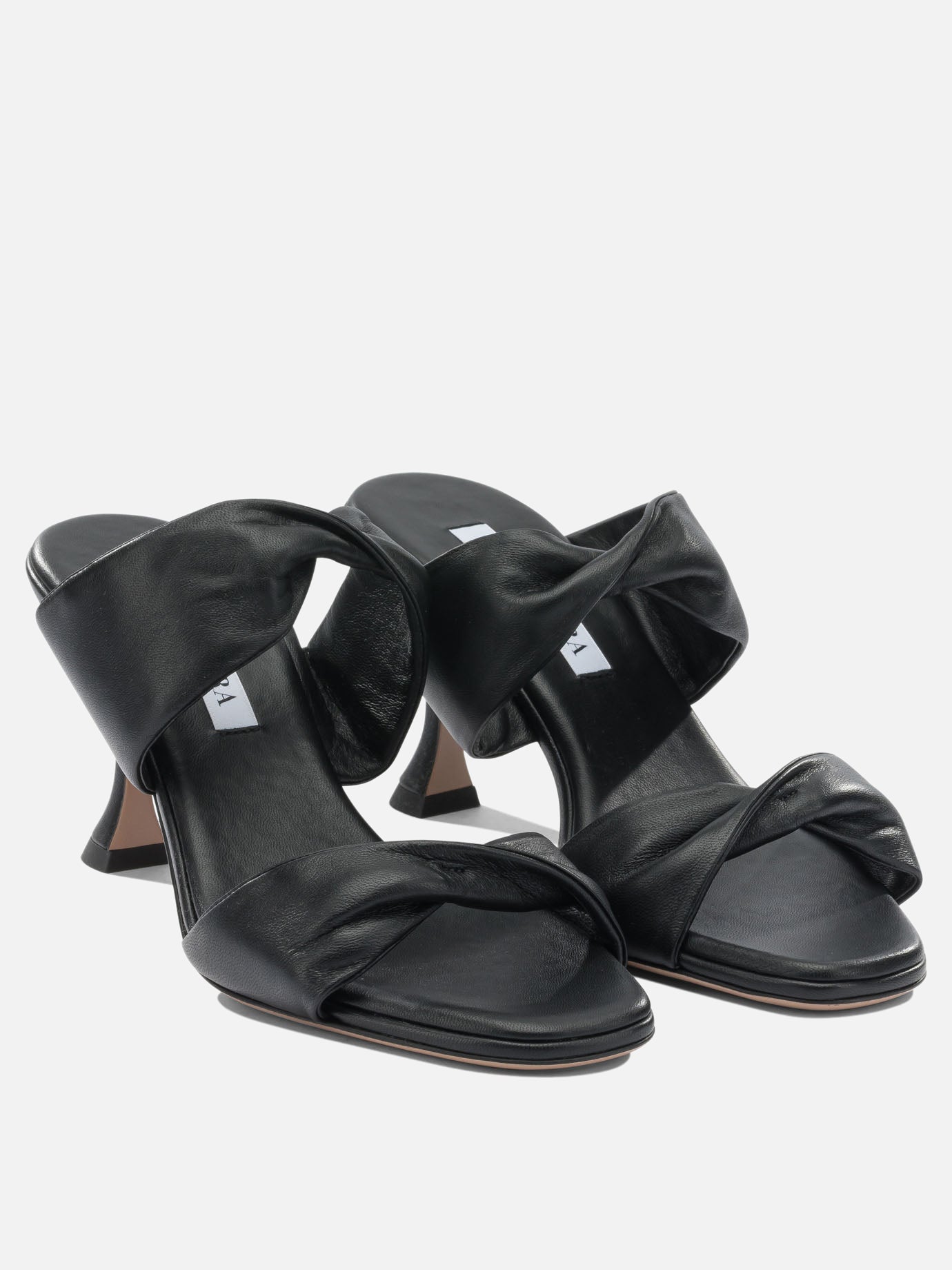 Heeled sandals 100% crossbred leather - 100% calf leather  Black - Aquazzura Women | PDP | VIETTI Online Store | thumbnail_2