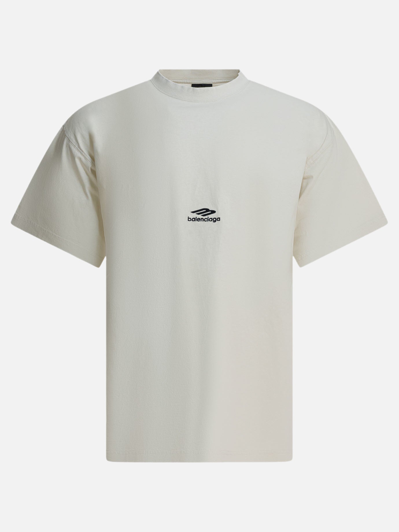 Crewneck t-shirts Logo  White - Balenciaga Men | PDP | VIETTI Online Store | thumbnail