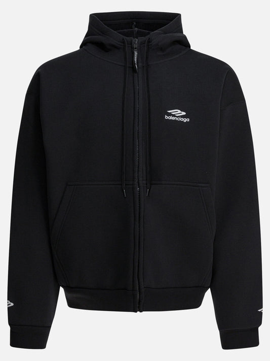 Hoodies Logo  Black - Balenciaga Men | PLP | VIETTI Online Store 
