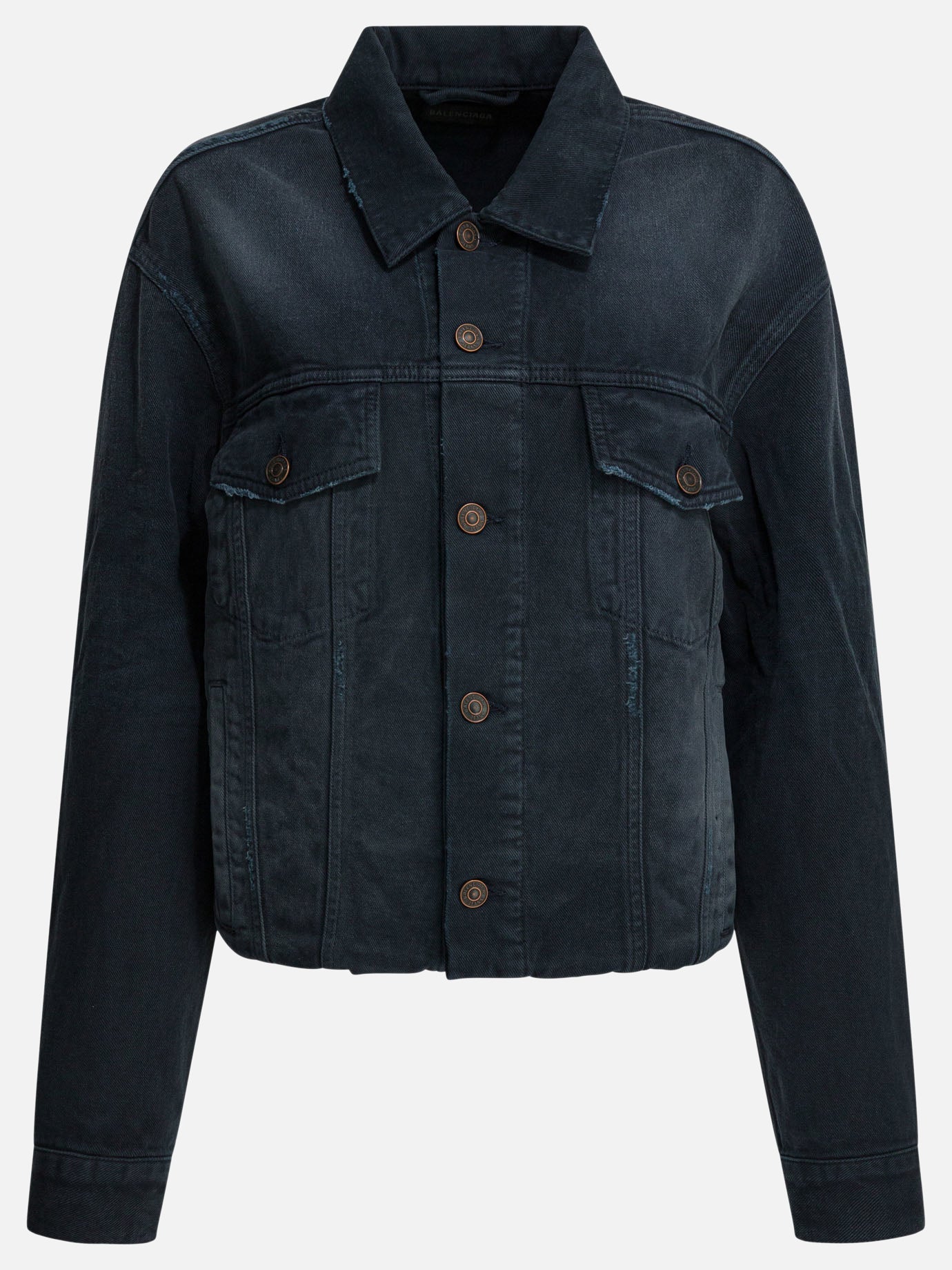 Denim jackets Solid colour  Blue - Balenciaga Women | PDP | VIETTI Online Store | Zoom-Modal

