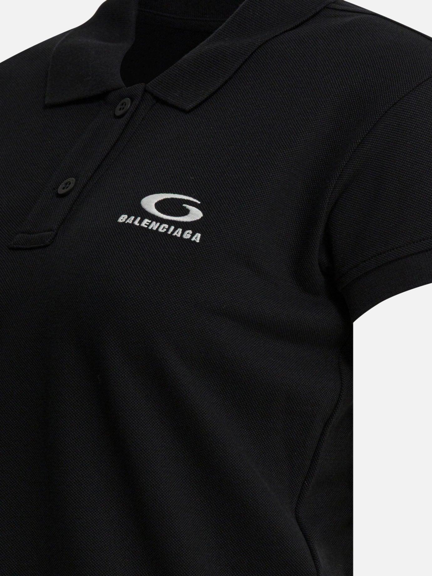Polo shirts with buttons Logo  Black - Balenciaga Women | PDP | VIETTI Online Store | thumbnail_4