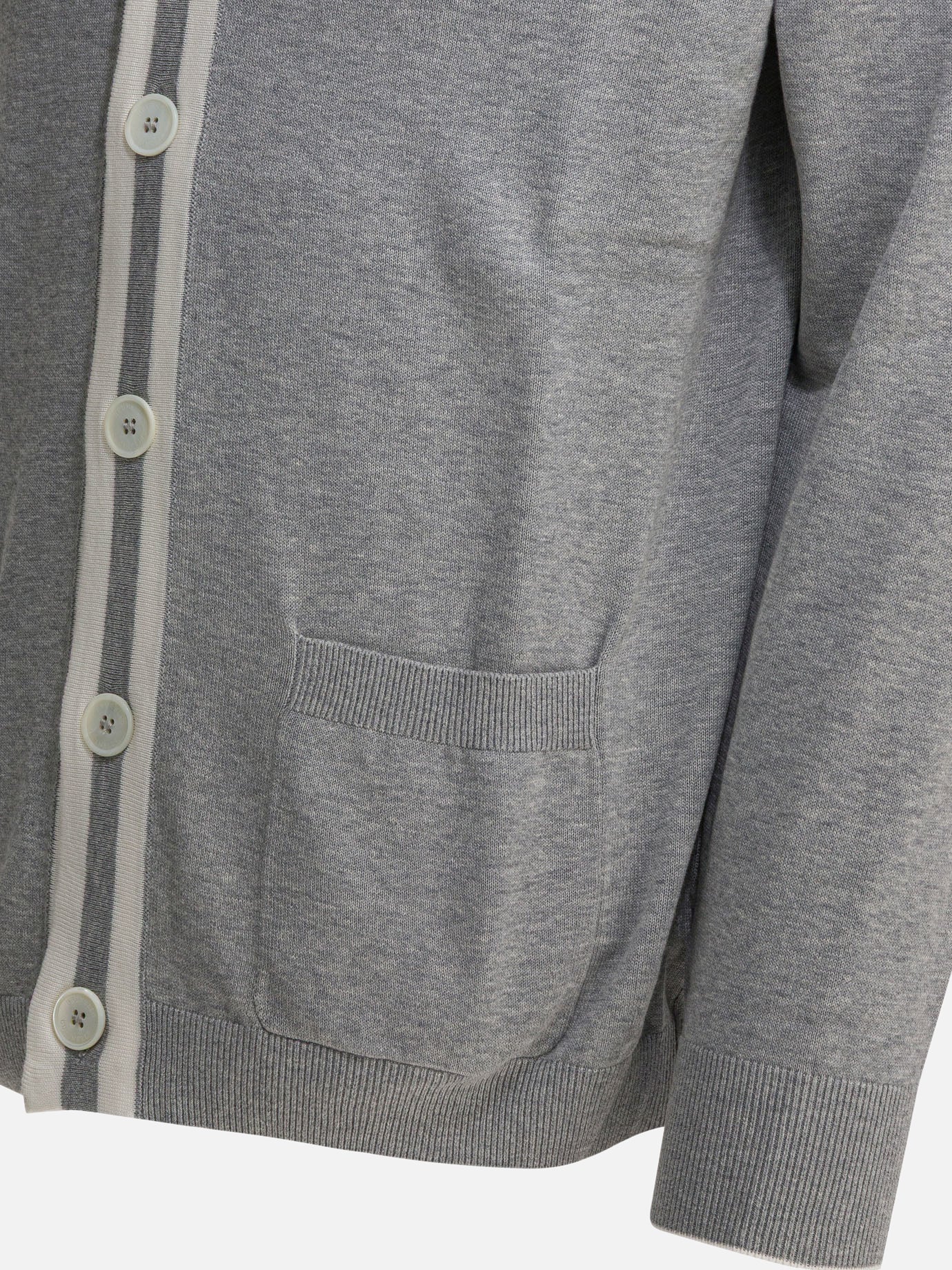 Cardigans Logo  Grey - Brunello Cucinelli Men | PDP | VIETTI Online Store | thumbnail_4