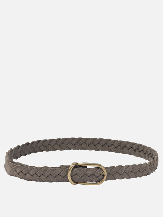 Cinture in pelle 100% suede  Marrone - Brunello Cucinelli Uomo | PDP | VIETTI Online Store 
