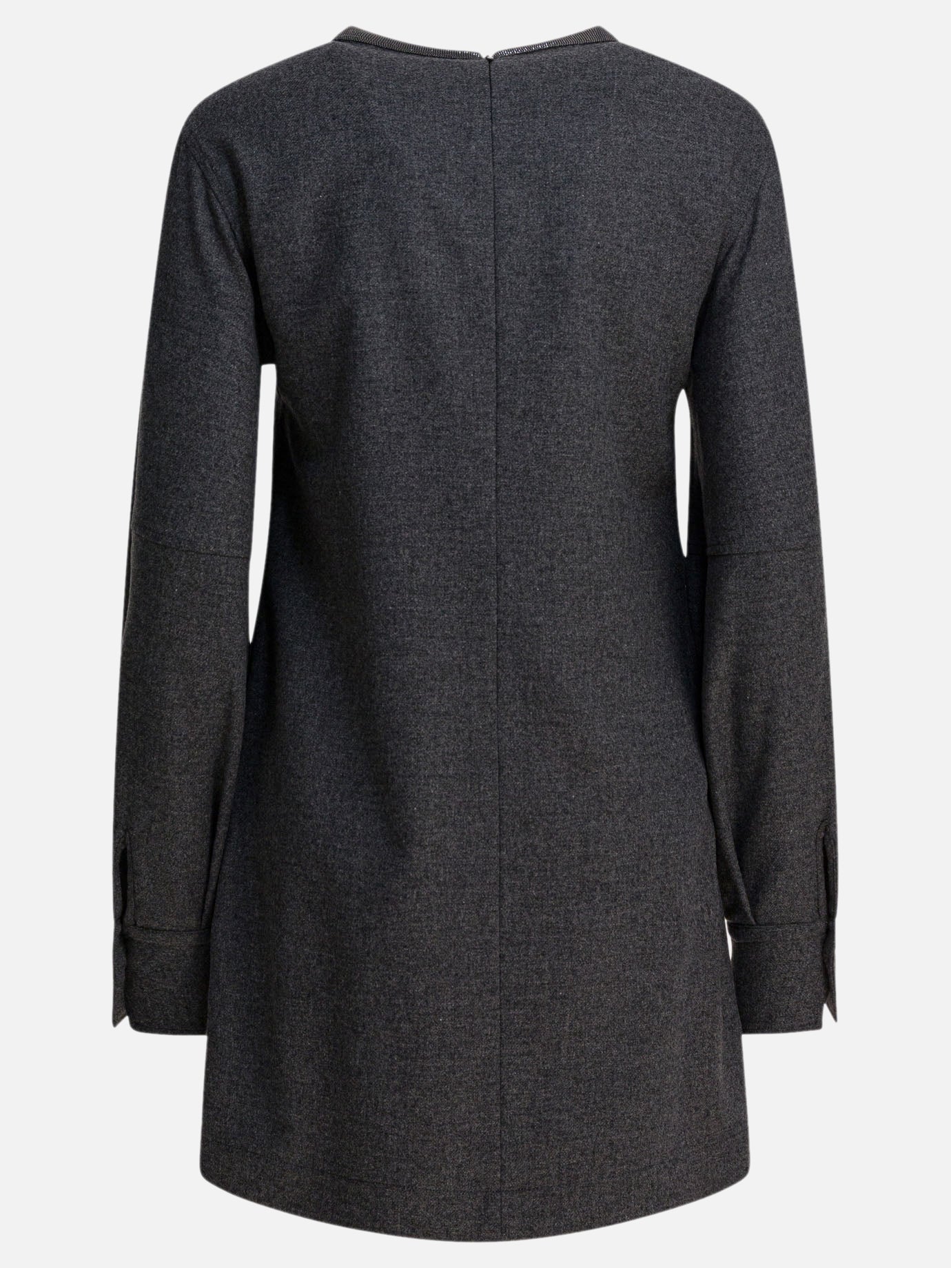 Abiti corti Solid colour  Grigio - Brunello Cucinelli Donna | PDP | VIETTI Online Store | Zoom-Modal_2
