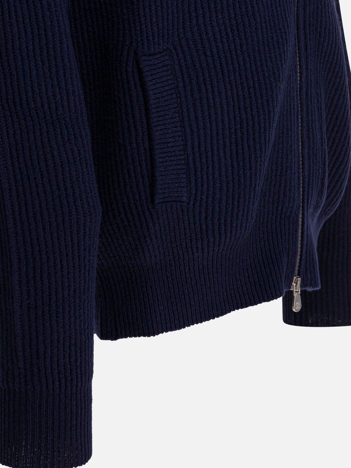 Maglioni con zip Solid colour  Blu - Brunello Cucinelli Uomo | PDP | VIETTI Online Store | Zoom-Modal_4
