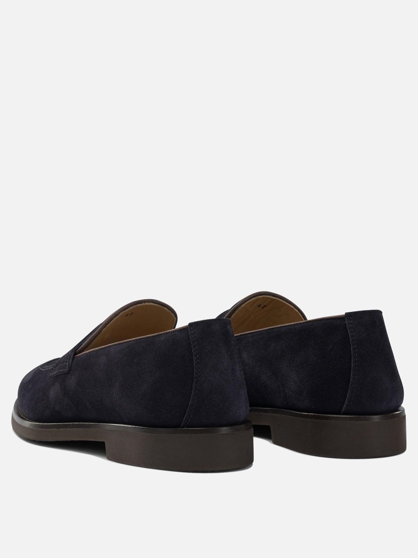 Loafers 100% suede - 100% rubber  Brown - Brunello Cucinelli Men | PDP | VIETTI Online Store | thumbnail_4