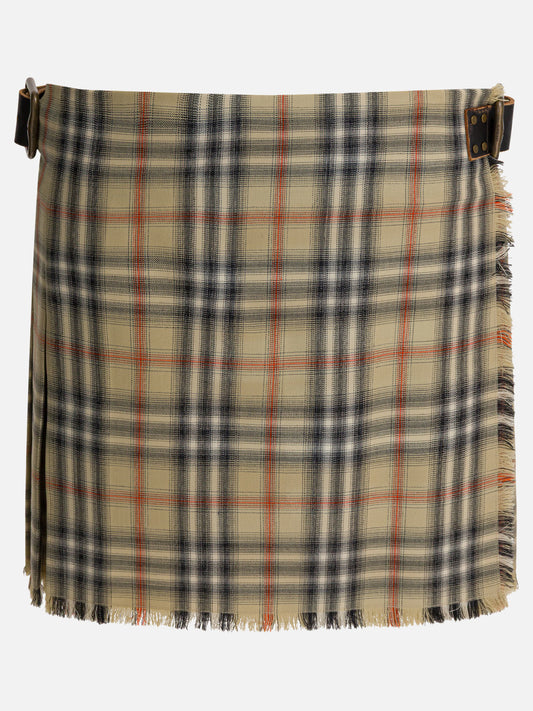 Miniskirts Check  Beige - Burberry Women | VIETTI Online Store 
