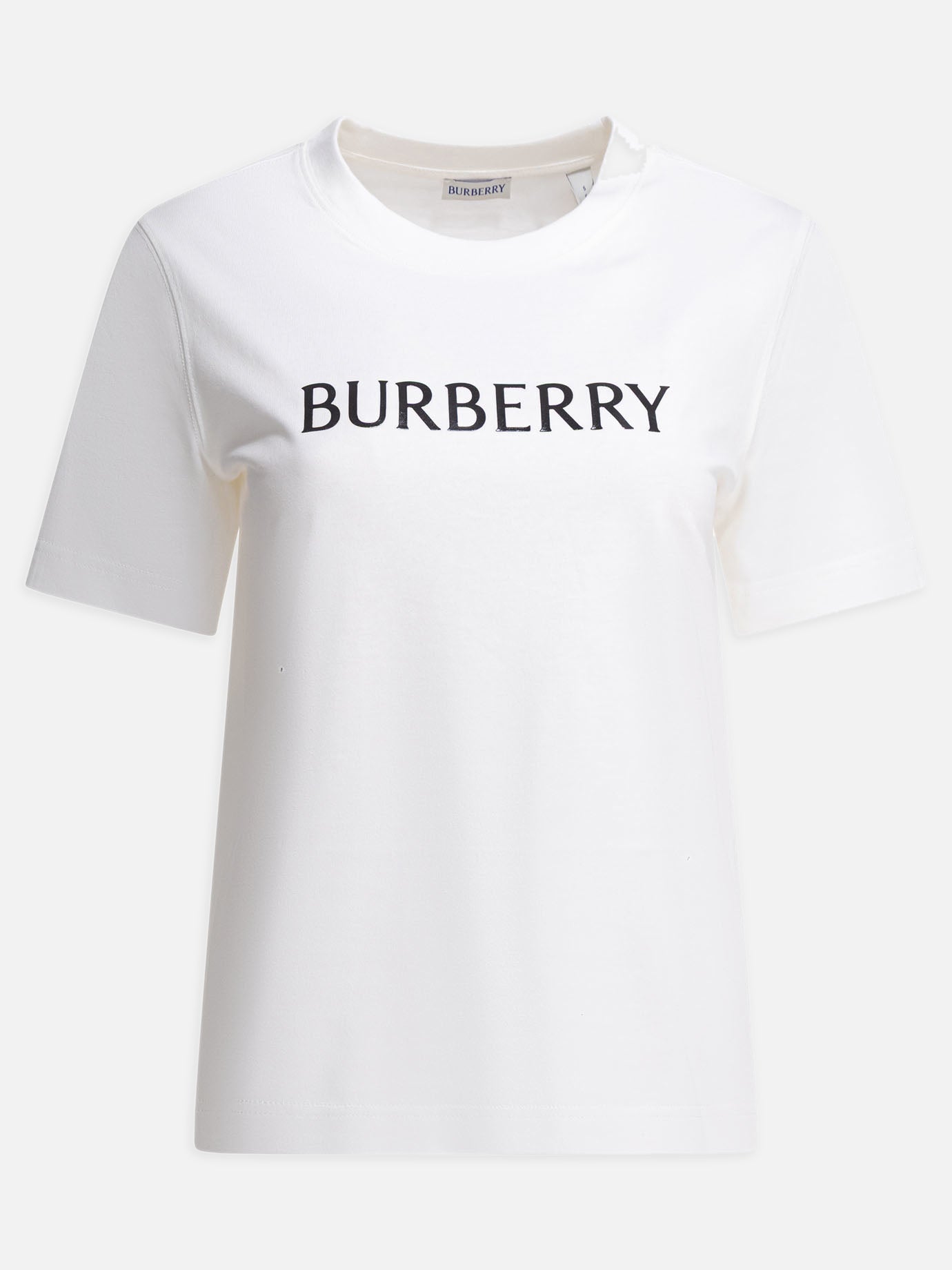 Crewneck t-shirts Logo  White - Burberry Women | PDP | VIETTI Online Store | thumbnail