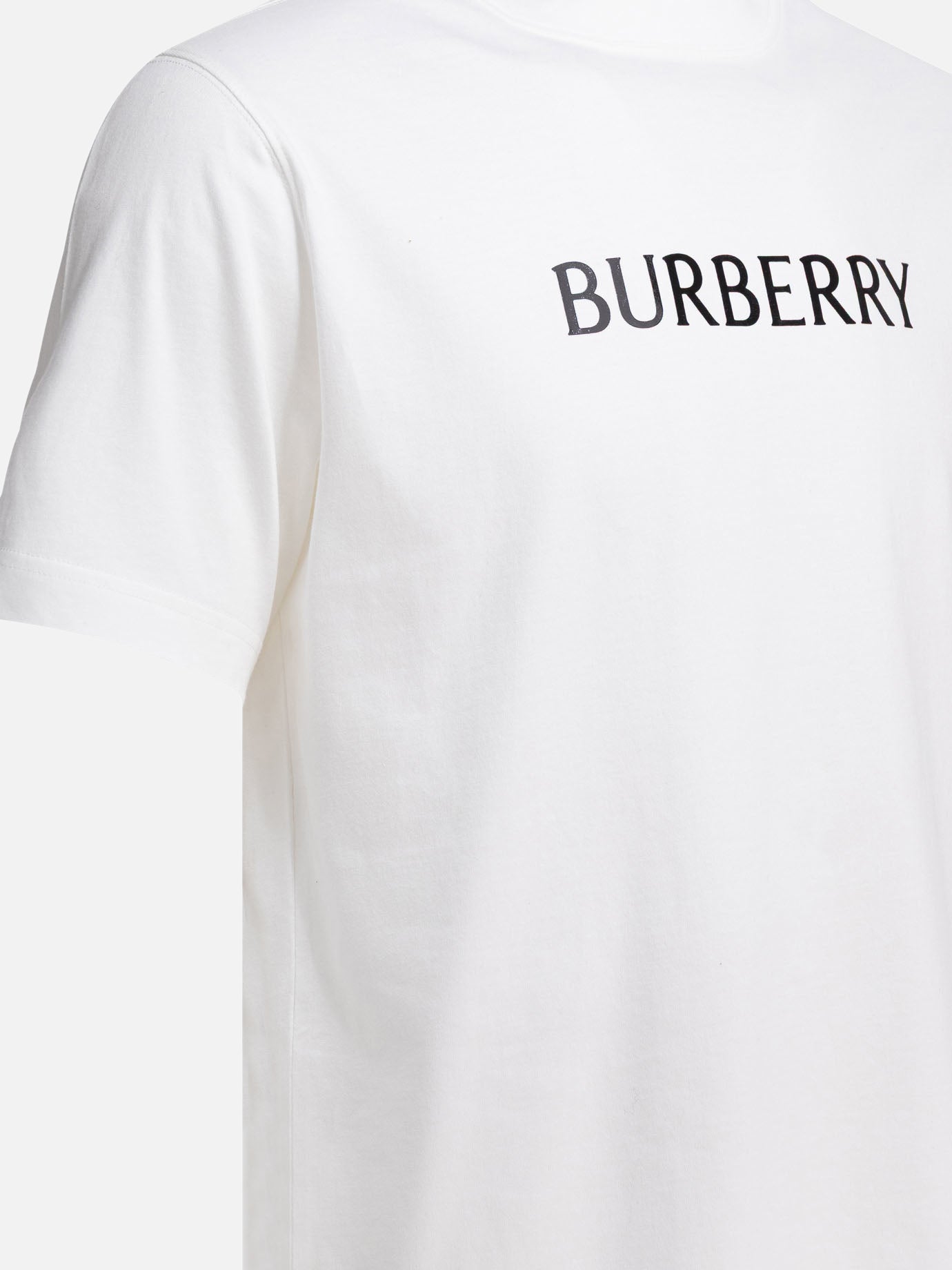 Crewneck t-shirts Logo  White - Burberry Men | PDP | VIETTI Online Store | thumbnail_4