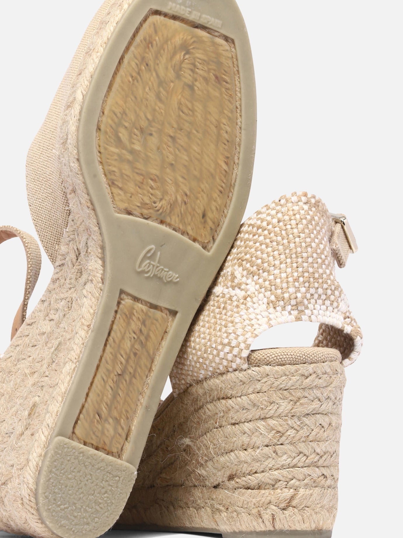 Heeled espadrilles 100% organic cotton - 100% rubber  Beige - Castañer Women | PDP | VIETTI Online Store | thumbnail_5