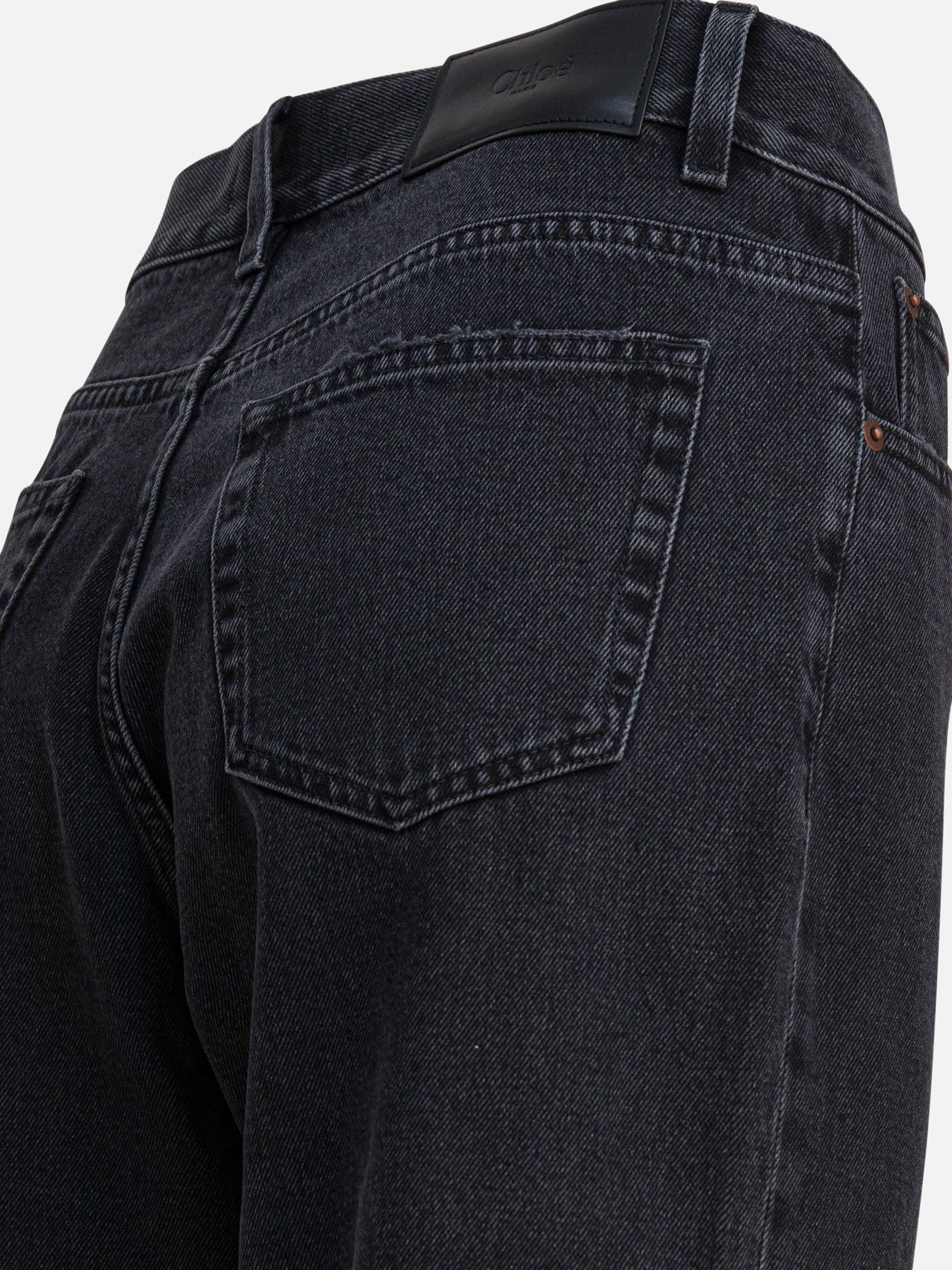 Straight-leg jeans Solid colour  Black - Chloé Women | PDP | VIETTI Online Store | thumbnail_4