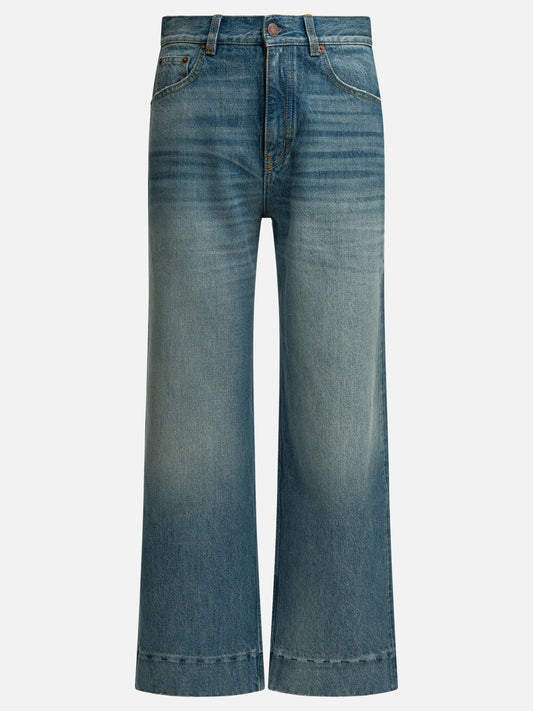 Jeans a gamba larga Solid colour  Blu - Chloé Donna | PLP | VIETTI Online Store 
