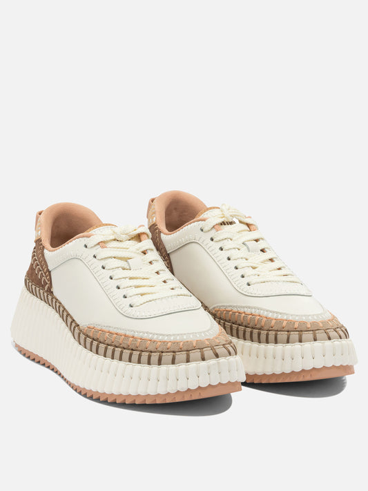 Low top sneakers 95% polyester 5% elastane - 100% ethylene vinyl acetate  Beige - Chloé Women | PLP | VIETTI Online Store | 2

