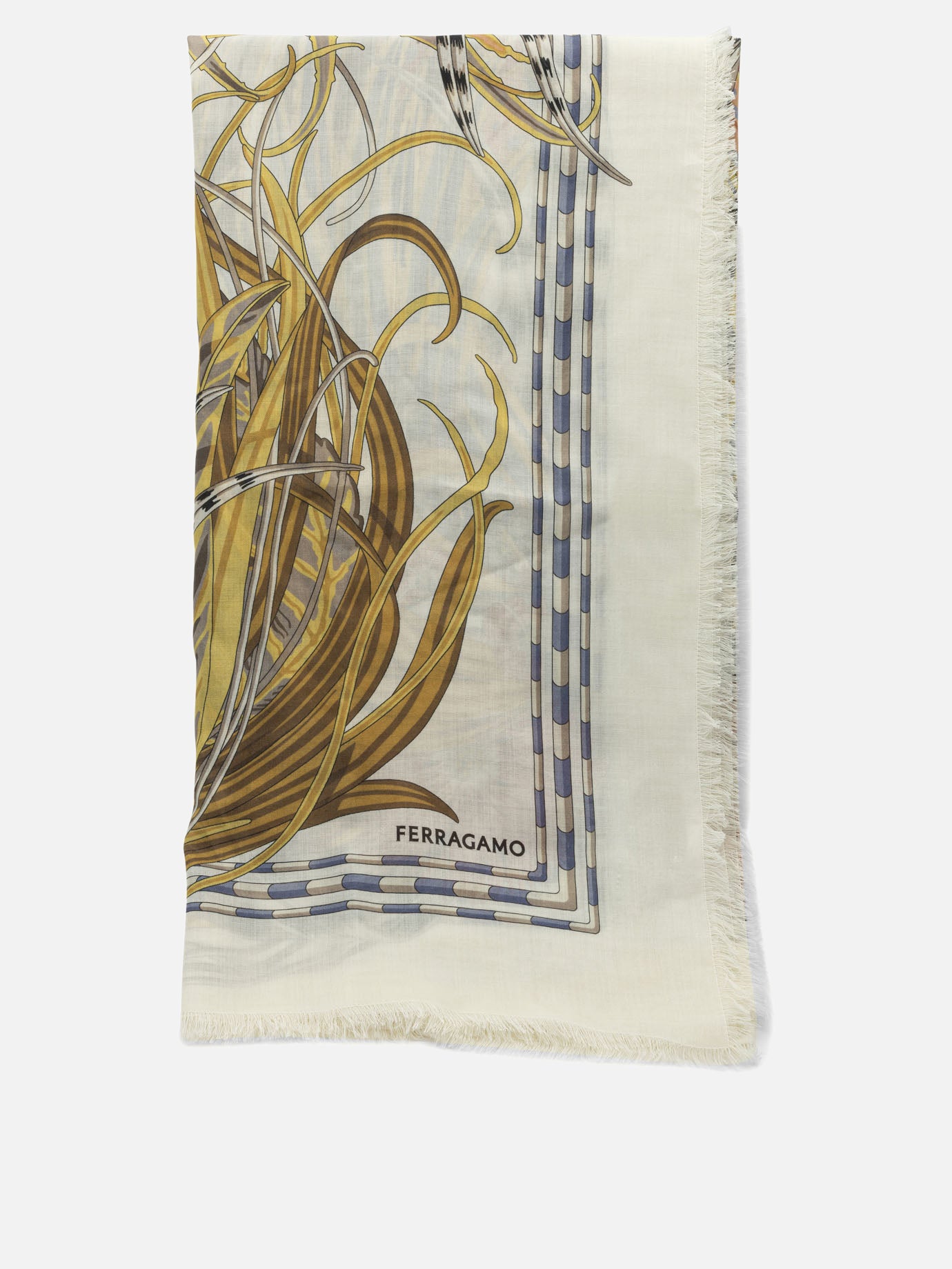 Sciarpe classiche 0790816  Bianco - Ferragamo Donna | PDP | VIETTI Online Store | Zoom-Modal
